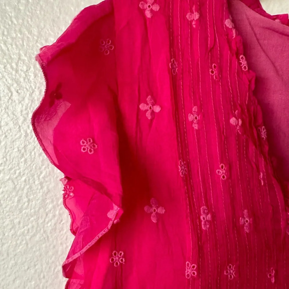 JOHNNY WAS Athena Tunic Pink Eyelet Top BNWT - Picture 7 of 11